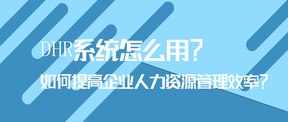 DHR系統怎么用