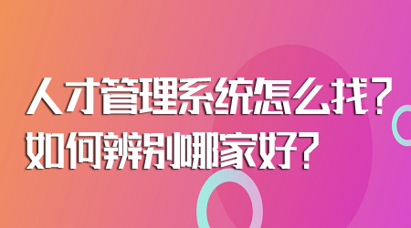 人才管理系統怎么找