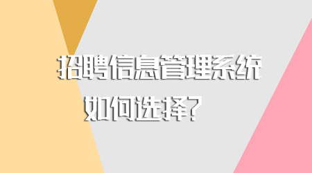 招聘信息管理系統如何選擇