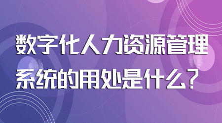 人力資源管理系統的用處